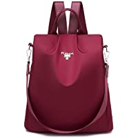 - SPEEDEVE Anti-Robo Mochila Bolsa de Viaje Impermeable para Mujer-Rojo